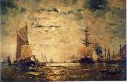 Seascape, boats, ships and warships. 76 unknow artist